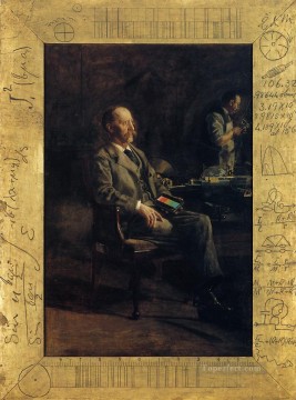 Retrato del profesor Henry A. Rowland Retratos del realismo Thomas Eakins Pinturas al óleo